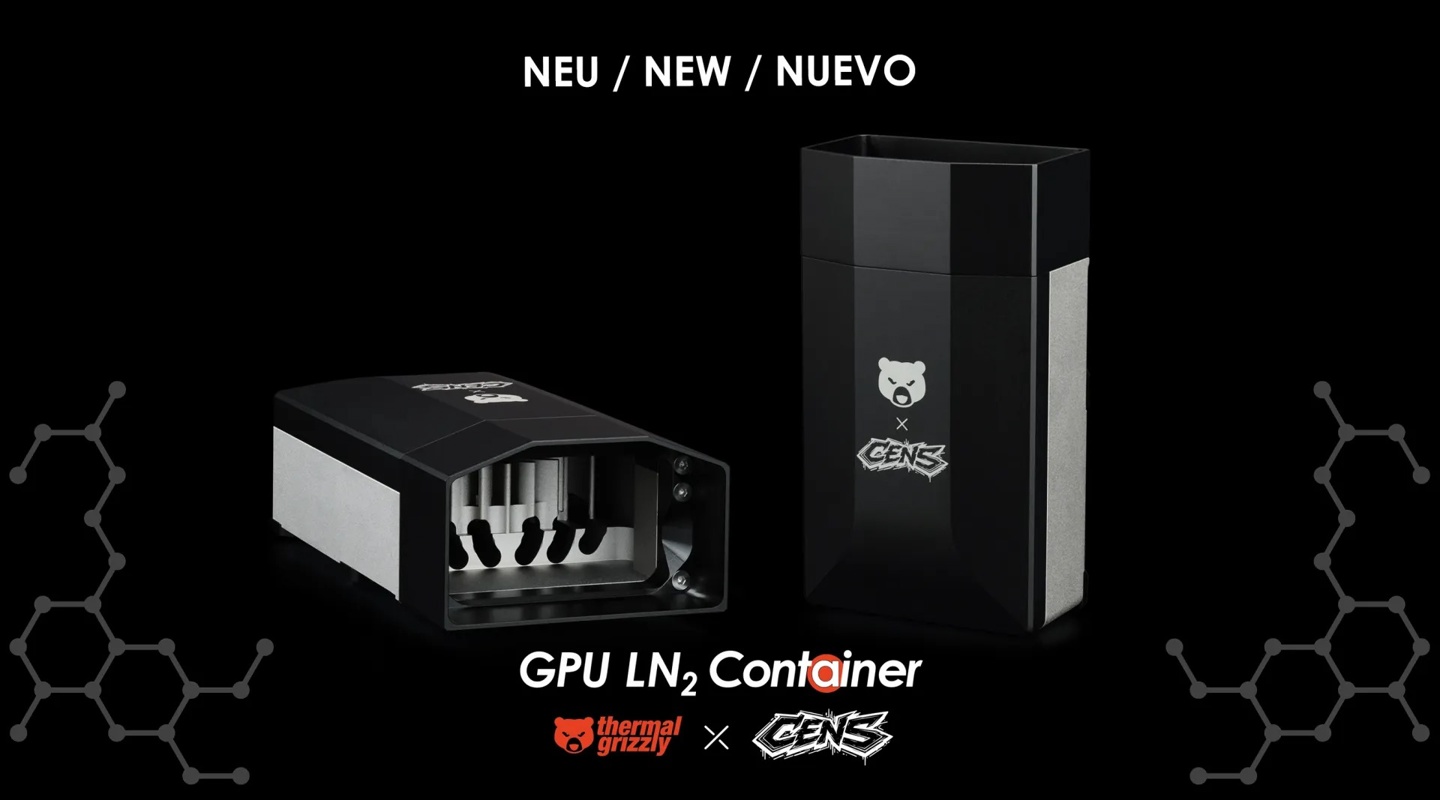 暴力熊推出 TG x CENS LN2 Container 液氮炮：携手超频专家研发，适用于显卡